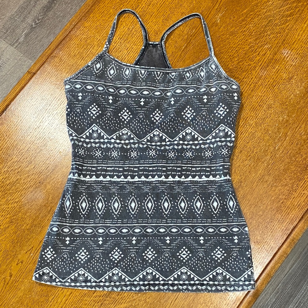 Maurices Graphic Black and Gray Camisole